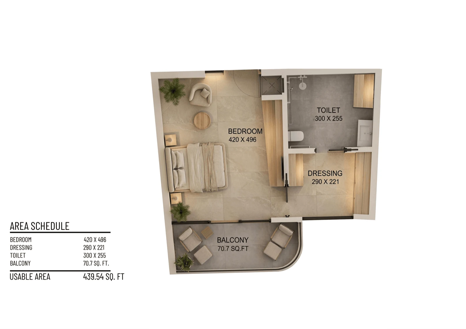 Studio floor plan