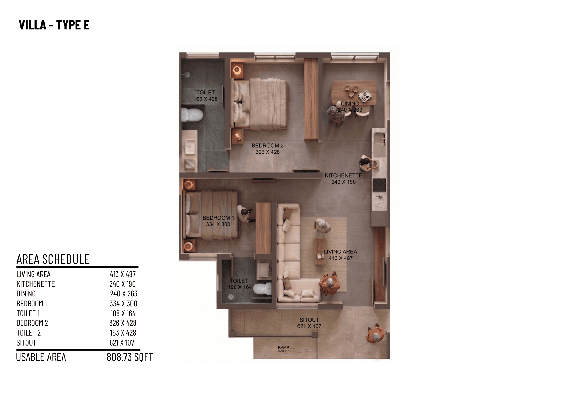 Type E floor plan