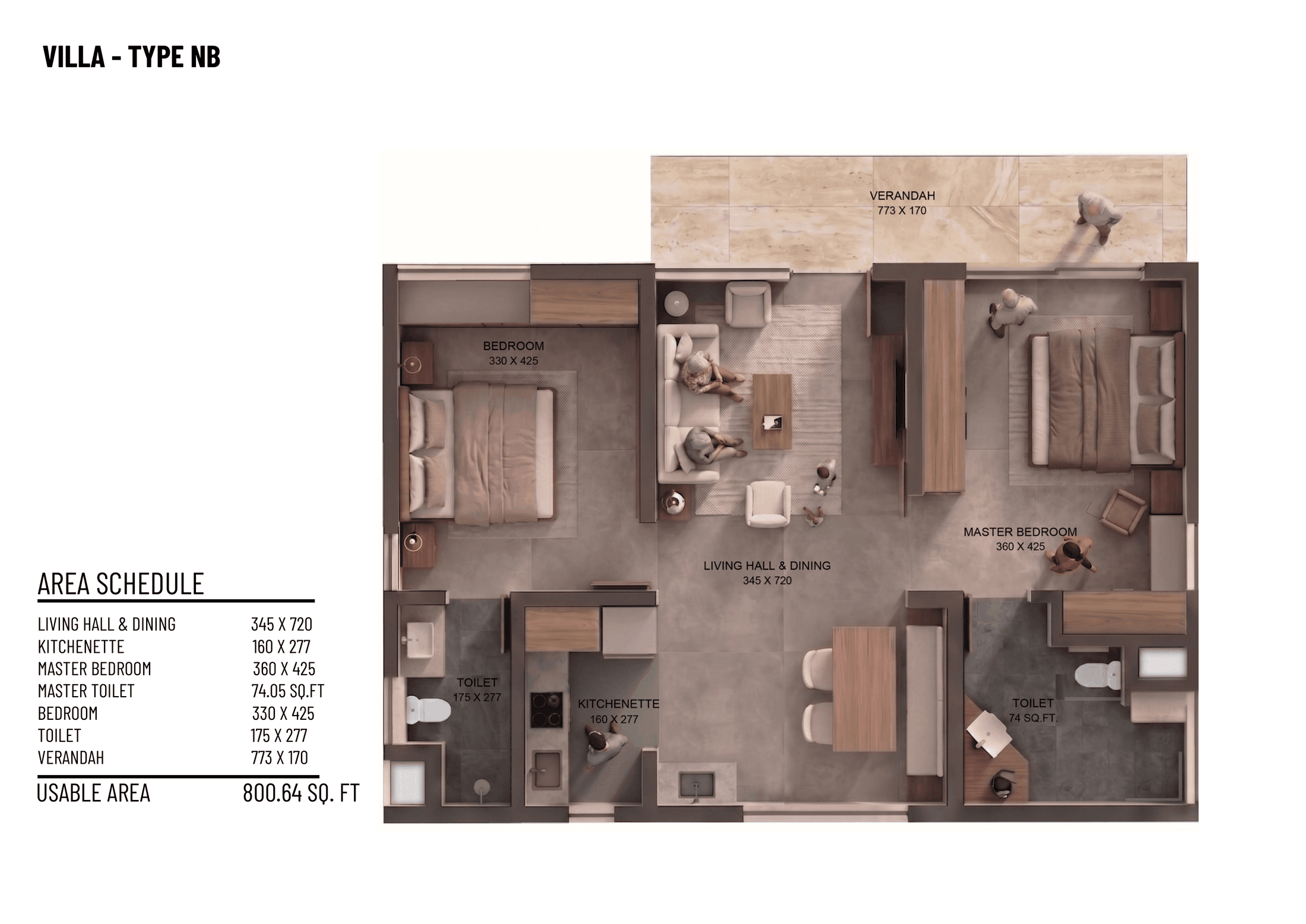 Type NB floor plan