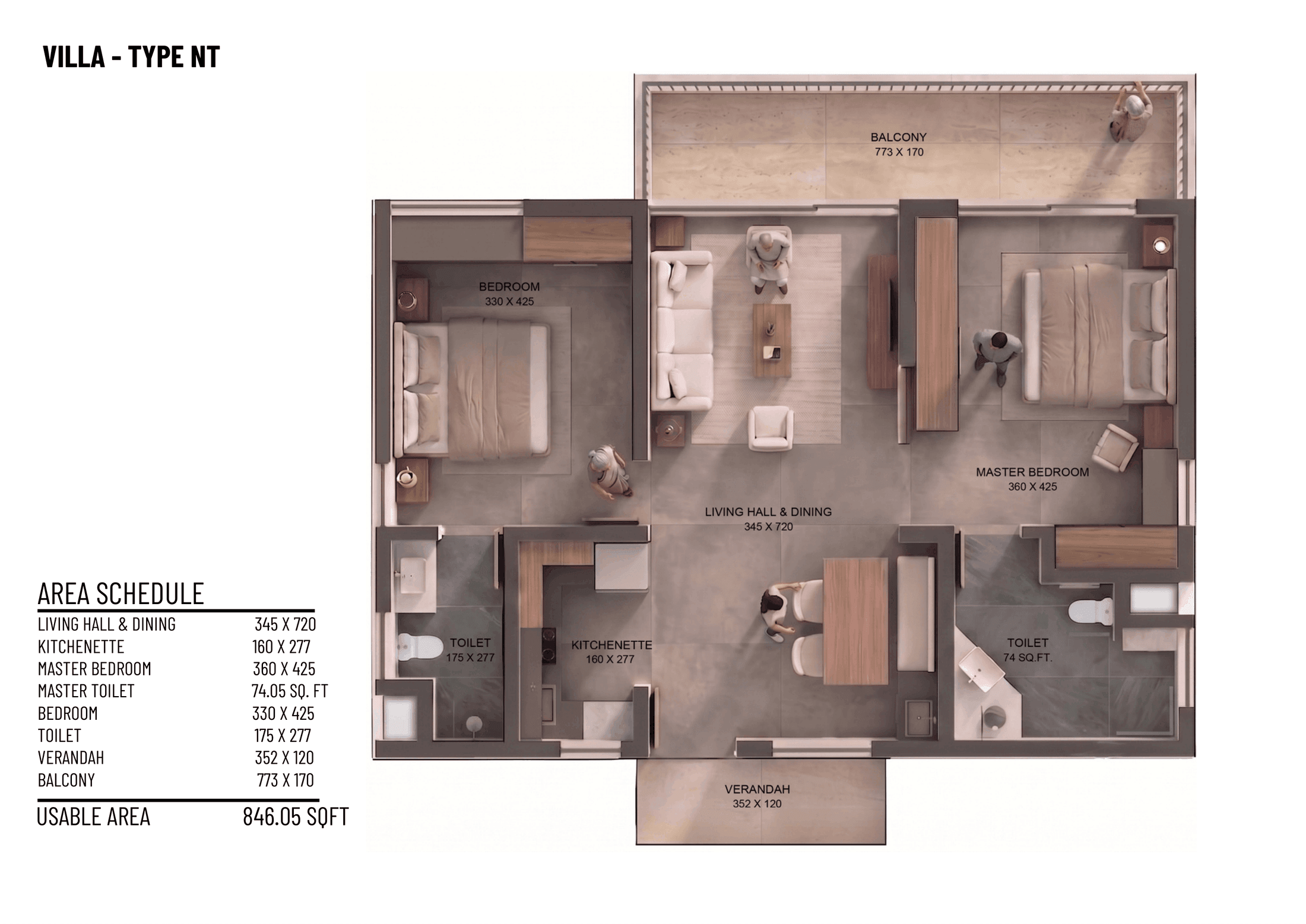 Type NT floor plan